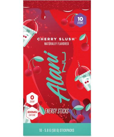 Alani Nu Energy Stick Packets - Cherry Slush Flavor - 200mg Caffeine, Zero Sugar, 30mcg Biotin - 10 Sticks Per Pack - Buy Online on GoSupps.com