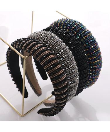 Scicent Rhinestone Headband - Crystal Wide Hair Bands for Women & Girls | Diamond Decorated Party & Wedding Headdress - Buy Online on GoSupps.com