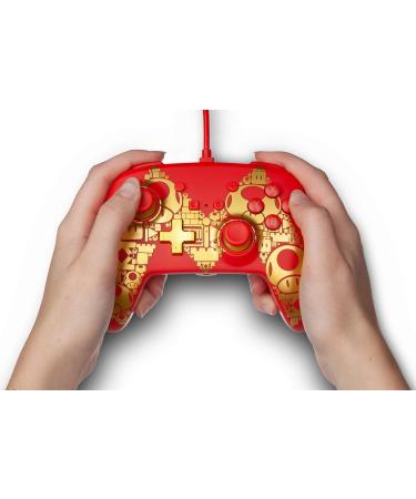 PowerA Enhanced Wired Controller for Nintendo Switch - Mario Gold M Gamepad - Buy Online on GoSupps.com