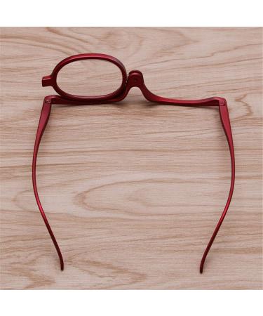 Queenbox Fashion Makeup Readers - +4.0 Magnifying Flip Down Glasses for Eye Makeup | Stylish Cosmetic Monoculars Available for Global Shipping - Buy Online on GoSupps.com