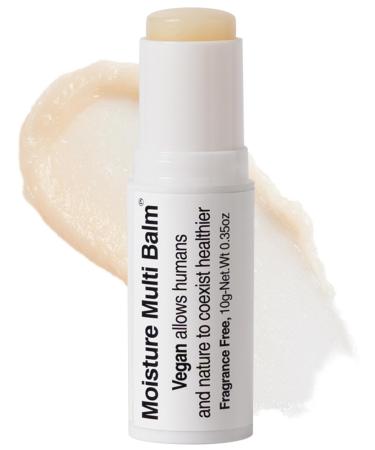 Pleuvoir Korean Moisture Multi Balm Fragrance-Free - Lip and Dry Area Care with Sunflower Seed Oil Shea Butter Alpha-Bisabolol Adenosine - Vegan Plant-Based K-Beauty 0.35oz