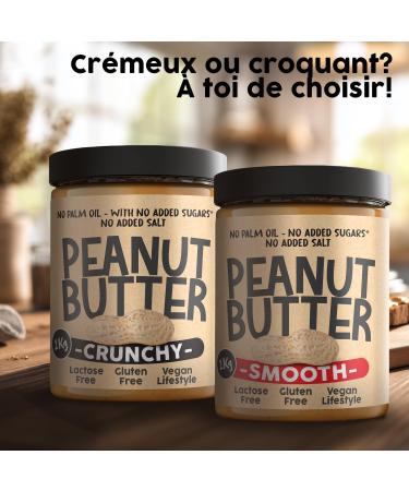 Beurre De Cacahu te Prot ine Sans Sucre Smooth 1kg Peanut Butter Beurre d Arachide 100% Naturel Sans Huile De Palme D graiss Pate A Tartiner Prot in e - Buy Online on GoSupps.com