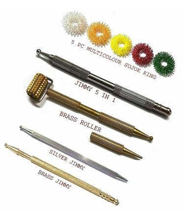 Sujok Acupressure Probe Jimmy Multipurpose Set and Rings