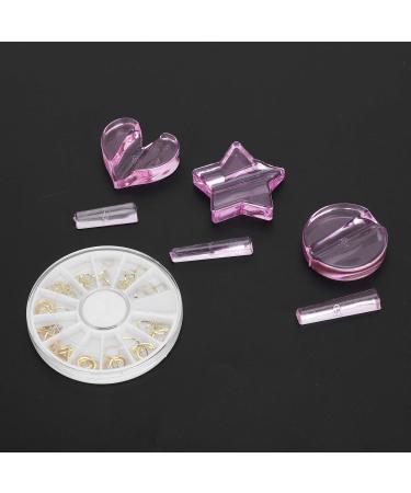 Embossed Mold Nail Tools Nail Charm Mold Gold Stickers Decals Decoration Embellishment Bending Supplies Heart Shape Nail Art Equipments Metal Frame Bending Curve Shaping Press Tools - Buy Online on GoSupps.com