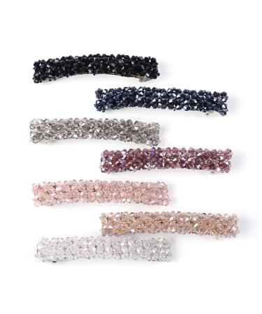 7pcs Crystal Rhinestone Hair Clip for Women and Girls
