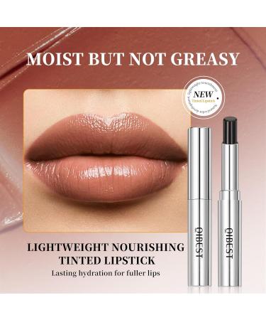 2PCS Honey Lipstick Tinted Lip Balm Set Moisturizing Glossy Honey Lipstick Hydrating Tinted Lip Balm Say Goodbye to Dry Lips Suitable for All Skin Tones (Black and Pink). - Buy Online on GoSupps.com