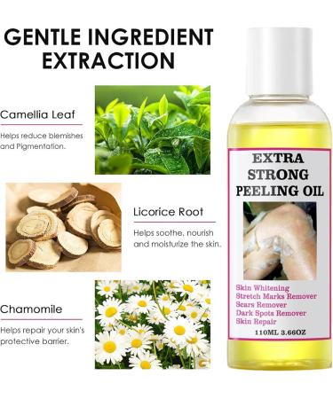  JINGLING JINGLING Extra-Strength Body Peeling Oil Safe Yellow | Treatment for Stretch Marks and Dark Sports 110 ml - Buy Online on GoSupps.com
