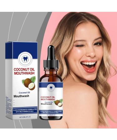 Ourlyard Mouthwash Ourlyard Coconut Oil Mouthwash Essential Oil Coconut Oil for Teeth Teeth Whitening Mouthwash Freshest Breath (2pcs) - Buy Online on GoSupps.com