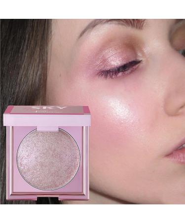 Highlighter Powder | 8g Water Resistant Eyelids Highlighting Powder - Beginner Friendly Brightening Cheekbones Body Cosmetics for Weddings Concerts Tmay #02 - Buy Online on GoSupps.com