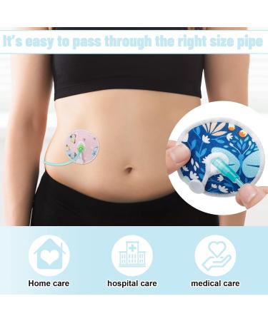 32 Pack G Tube Pads Holder - Cotton Feeding Support Covers for Abdominal G Tube & Nursing Care - Reusable Soft Pads - 4 Designs (Butterfly - Buy Online on GoSupps.com