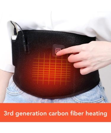 ZJchao Electrically Heated Hip Belt - Back Massage Device for Pain Relief | Adjustable USB Heated Band - Fast & Effective Abdominal Wrap - Buy Online on GoSupps.com