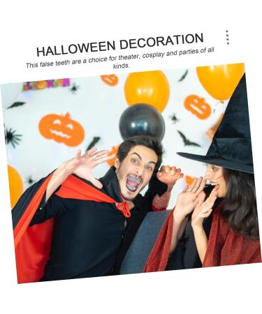 Lurrose 3 Sentences Toothpaper for Braces | Custom Silver Diamond Tooth Caps | Zombie Artificial Teeth with Strass Decor - Buy Online on GoSupps.com