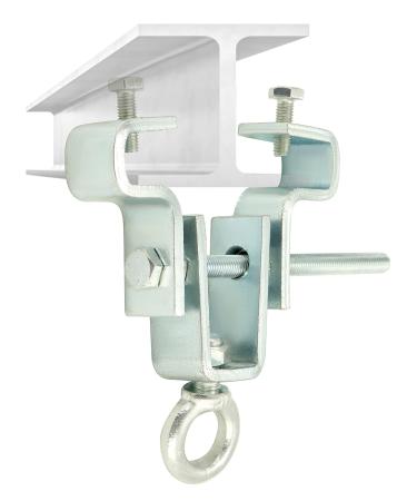 QWORK Steel I-Beam Hanger Steel Beam Clamp Punching Bag Accessory for Beams Adjustable from 6.3 cm to 19 cm