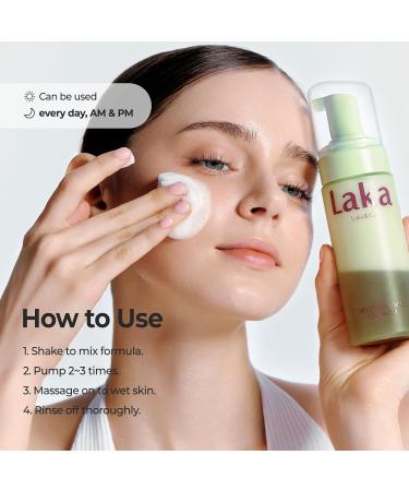 Laka Melty PDRN Oil Foam Cleanser, 145ml/4.9 fl.oz , Gentle Face Cleanser for All Skin Types, Deep Cleaning, Hyaluronic Acid, Soft Bubble, Korean Skincare - Buy Online on GoSupps.com