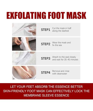 Foot Peel Mask 2 Pairs milk Exfoliating Foot Mask Peel For Dead Skin mild Formula Moisturising Brightening Socks Callus Remover Foot Mask Baby Soft Smooth Touch Feet - Buy Online on GoSupps.com