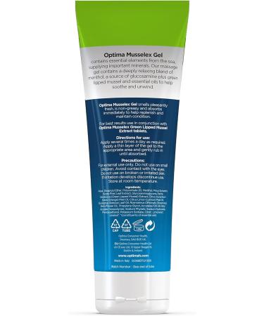 Optima MusselEx Gel Natural Cruelty Free Green Lipped Mussel Extract Tissue & Joint Massage 125 ml (Pack of 2) - Buy Online on GoSupps.com