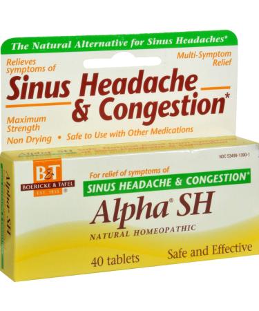 Boericke and Tafel Alpha SH Sinus Headache - 40 Tablets