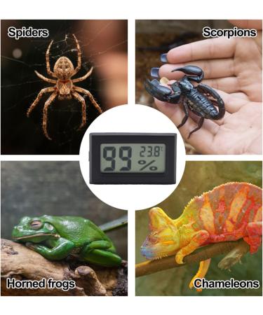 Oumefar Wireless Digital Measuring Device | Temperature & Moisture Meter for Reptiles & Terrarium - Hygrometer Thermometer (No Batteries Included) - Buy Online on GoSupps.com