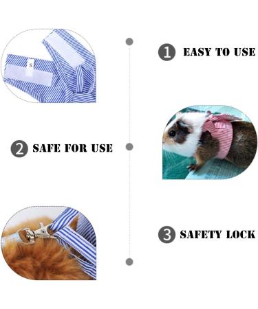 Small Animal Harness Leash Ferret Harness Outdoor Walking Vest Harness for Chinchilla Rat Squirrel Hedgehog Ferret Outdoor Walking Clothes (Blue S) - Buy Online on GoSupps.com