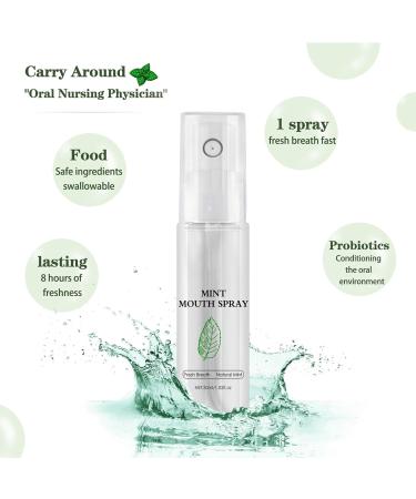 Fresh Mint Breath Spray for Bad Breath & Dry Mouth - Oral Care Spray for Lasting Freshness - Buy Online on GoSupps.com