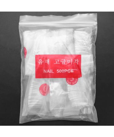 500 Fake French Transparent Nails For Manicure To Do-It-yourself Varnish or Gel Extension 10 Sizes - Buy Online on GoSupps.com