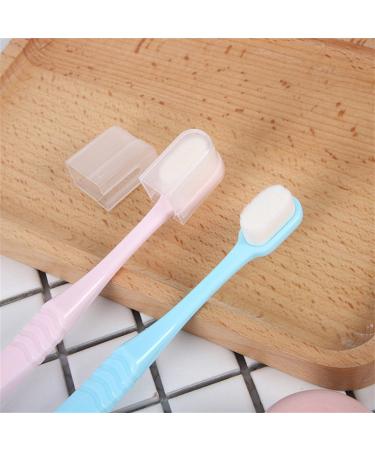 Soft Manual Toothbrush Set - 4 Pieces for Gentle Cleaning | Ideal for Sensitive Gums & Kids | Extra Switch (Pink) - Buy Online on GoSupps.com