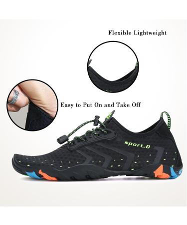 Pastaza Quick-Dry Water Shoes for Men & Women | Unisex Swimming Beach & Water Sports Footwear - Size 45 EU Black - Buy Online on GoSupps.com