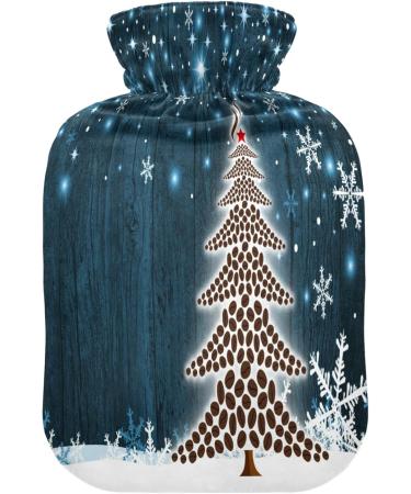 KCL Deci 2L Hot Water Bottle with Cover - Christmas Tree & Coffee Beans Design for Foot Warmer Pain Relief Hot & Cold Therapy & Cramps - Buy Online on GoSupps.com