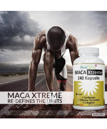 Buy Vegan Maca Gold Capsules - 240 High-Dose Capsules with Cordyceps L-Arginine Tribulus Zinc & Selenium - Made in Germany - International Shipping Available - Buy Online on GoSupps.com