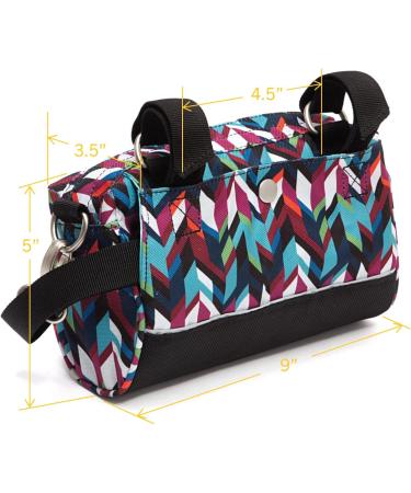 Po Campo Kinga Handlebar Bag 2 - Waterproof Front Mount Bike Bag & Crossbody Convertible - Flora - Buy Online on GoSupps.com