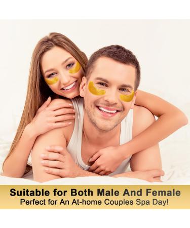 24K Gold Under Eye Patches - 12 Pairs for Puffy Eyes & Dark Circles - Vegan Skin Care Gift for Women - Buy Online on GoSupps.com