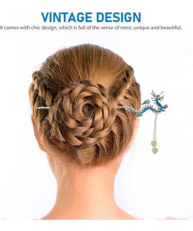 Beaupretty Chinese Hair Stick Metal Hairpin Vintage Hair Stick Chinese Hair Chopstick Dragon Hair Stick Hair Accessories for Women - Buy Online on GoSupps.com