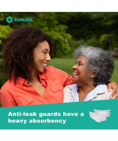 SUNKISS TrustPlus Adult Diapers - Maximum Absorbency - Disposable Incontinence Briefs for Men and Women - Small/Medium - 15 Count - Buy Online on GoSupps.com