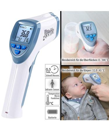 Newgen Medicals Thide-and-asze: 2-in-1 Infrared Thermometer | Digital Contactless Fever Measurement | Medical Grade Thermometer for Accurate Temperature Reading - Buy Online on GoSupps.com