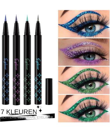Eyeliner Pen SetColorful Eyeliner Pen Set Colorful Eyeshadow Pencil7 Piece Pearl Eye Liner Kit Glitter Waterproof Eye Color Set Liquid Liner Smudge Proof Eye Makeup Pen - Buy Online on GoSupps.com