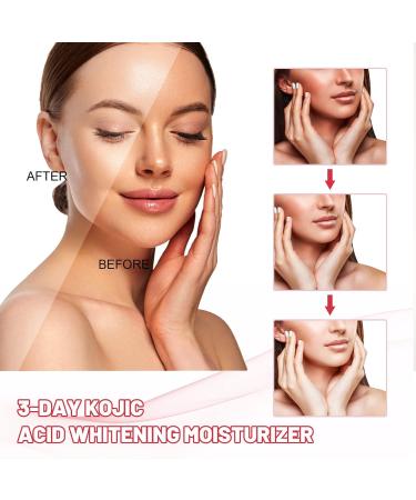 Fyearfly Kojic Acid Skin Whitening Cream Kojic Acid Whitening Moisturizer 2 Pcs Facial Moisturizer Kojic Acid Moisturizing Facial Nutrition Cream for Lightening Spots - Buy Online on GoSupps.com