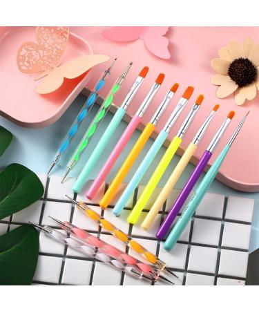 13pcs Nail Art Brush Set - UV Painting Liner & Dotting Pens for Professional Nail Art International Shipping Available - Buy Online on GoSupps.com