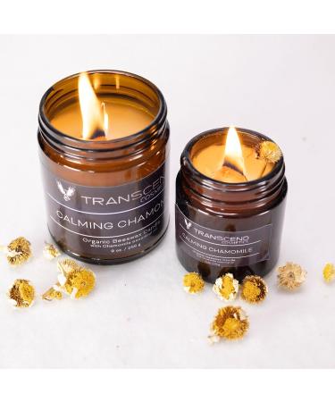 Calming Chamomile Organic Beeswax Candle - Yellow | Eco-Friendly & Soothing Aroma for Relaxation | International Shipping Available - Buy Online on GoSupps.com