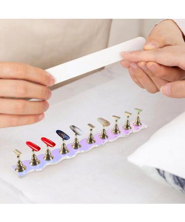 minkissy 1 Set Manicure Tools Professional Nail Art Display Stand Practice Nail Art Holder Nail Tools Nail Holder for Press on Nails Press on Nails Stand Symphony Piece Bracket False Nails - Buy Online on GoSupps.com