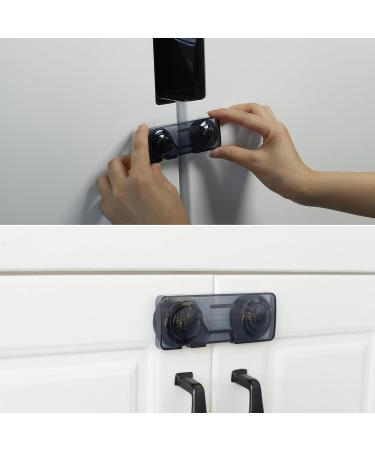 Universal Child Lock Safety Kit - 6 Transparent Black Door Locks for Cabinets & Drawers | Secure Baby Protection with Special Adhesive - Buy Online on GoSupps.com