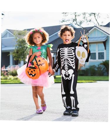Alipis 4pcs Halloween Candy Bag Decor Halloween Treat Bag Pumkins Children Bucket Modeling Felt Cloth - Buy Online on GoSupps.com
