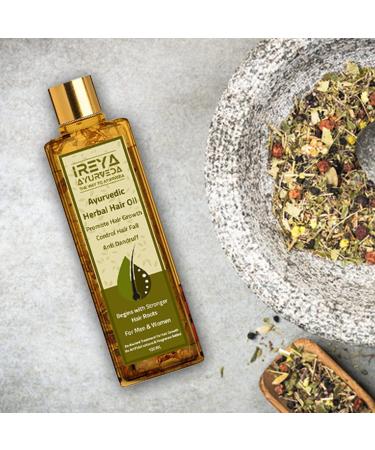 Herbal Hair Oil for Growth, Anti-Dandruff, and Hair Fall Control - 100ml - Buy Online on GoSupps.com