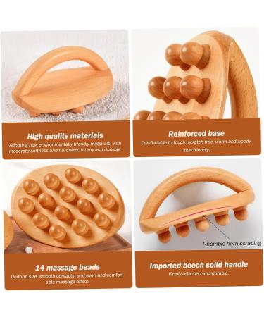 Wooden Therapy Massage Tools - 2pcs 5.9 Inch | Premium Quality for Relaxation | International Shipping - Buy Online on GoSupps.com