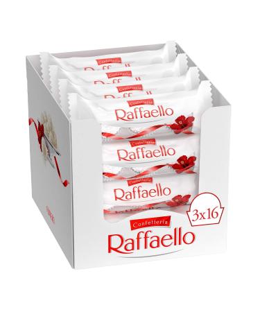 CONFETTERIA RAFFAELLO Coconut Almond Specialty 3 Pieces per Pack 16 Packs 480g Coconut 30 g (Pack of 16)