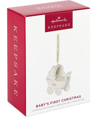 2022 Hallmark Keepsake Baby's First Christmas Pram Ornament - Porcelain 2022 Baby Pram - Buy Online on GoSupps.com