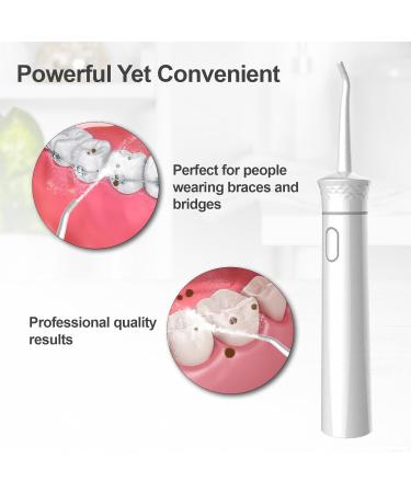 Travel Water Flosser - Portable Oral Irrigator for Deep Teeth & Braces Cleaning | Cordless & Compact for Travel | International Shipping Available - Buy Online on GoSupps.com