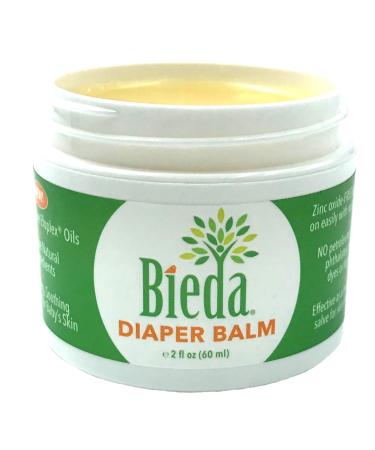 Bieda Diaper Balm. Soothing Diaper cream with natural ingredients. Zinc Oxide Free Barrier Glides on easily with no sticky residue. The Game Changer in Diaper Cream! (2 oz.)