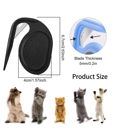 Yeahboom 4-Piece Pet Knotting Comb Set | De-Filzing Knife & Steel Blade for Cats and Dogs | Effective Mat Removal Tool - Buy Online on GoSupps.com