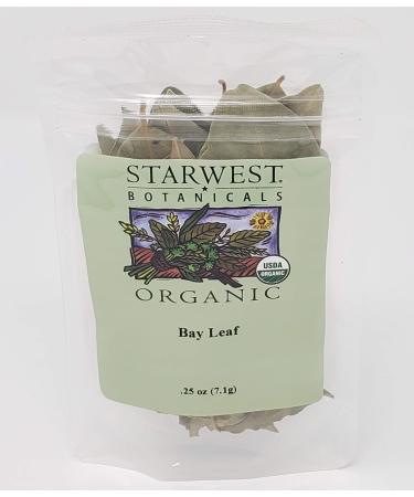 Organic Bay Leaf Whole Pouch 0.25 Oz - Starwest Botanicals