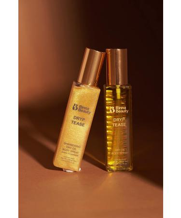 Rinna Beauty Dryp Tease Dry Body Oil Spray - Shimmering | Moisturizes Dry Skin, Smooths Wrinkles | Anti-Aging Vegan Formula - 3.4 Fl Oz - Buy Online on GoSupps.com